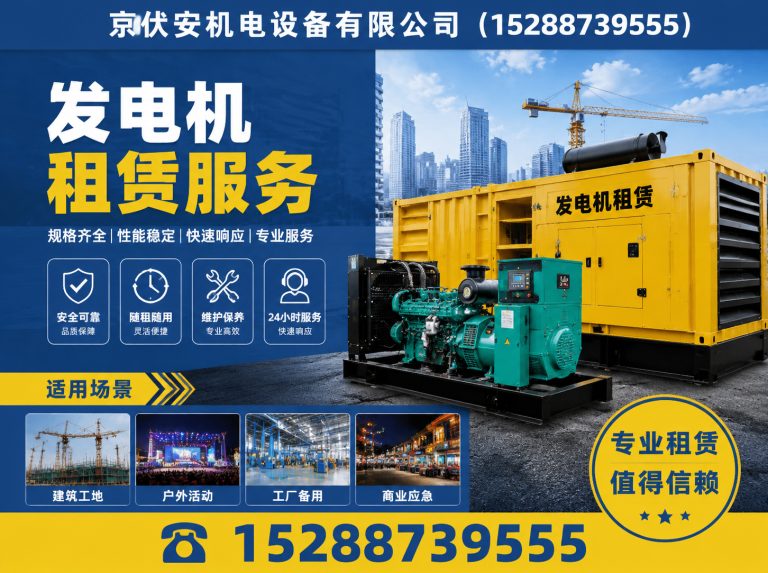 中卫发电机租赁展示图